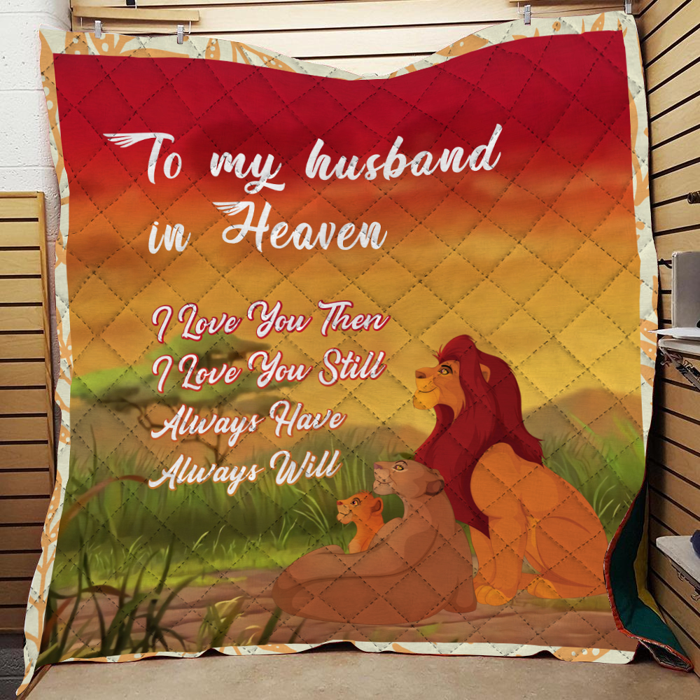 To My Husband In Heaven I Love U Allover Print New Sleeved Blanket