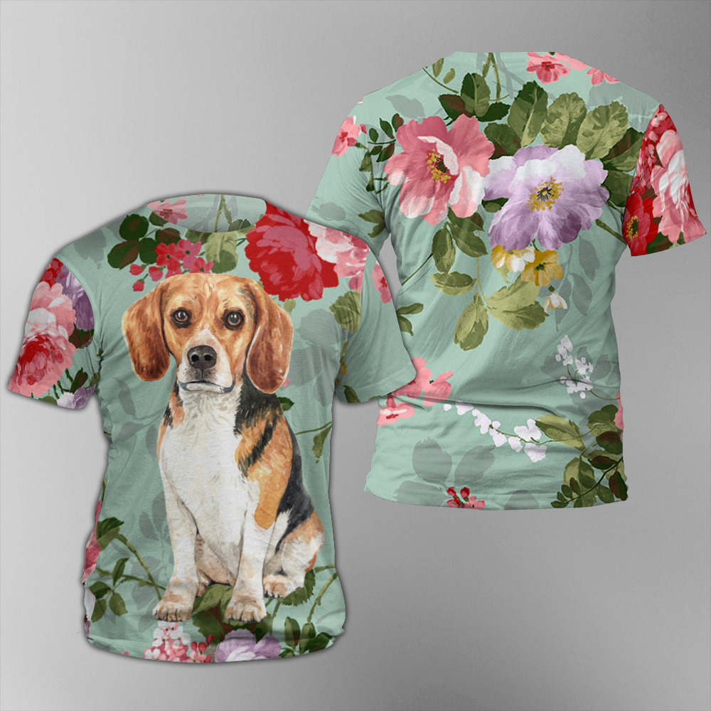 Beagle Unisex Allover Print T Shirt 3d