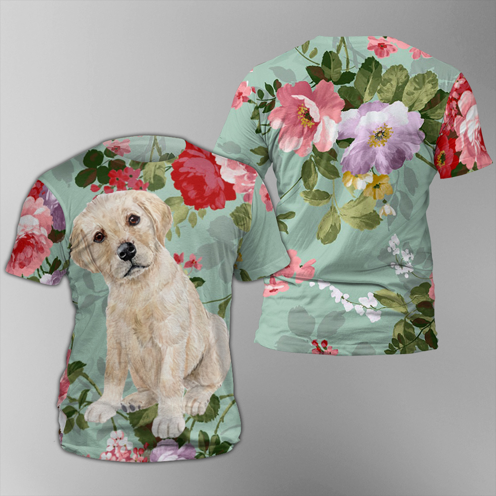 Labrador Unisex Allover Print T Shirt 3d