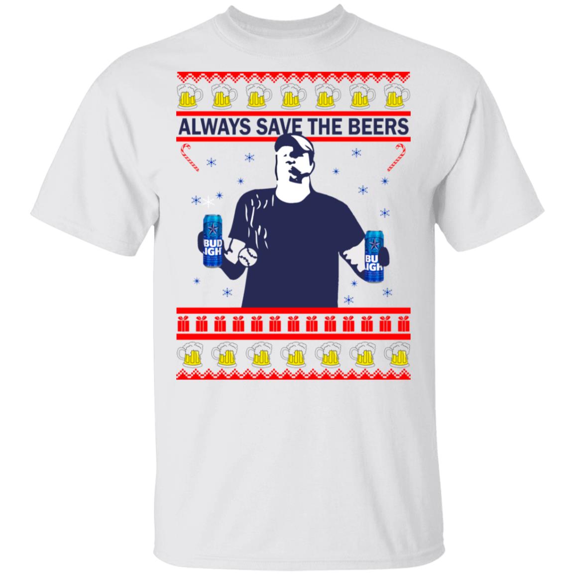 Always Save The Beers Bud Light Christmas Sweater