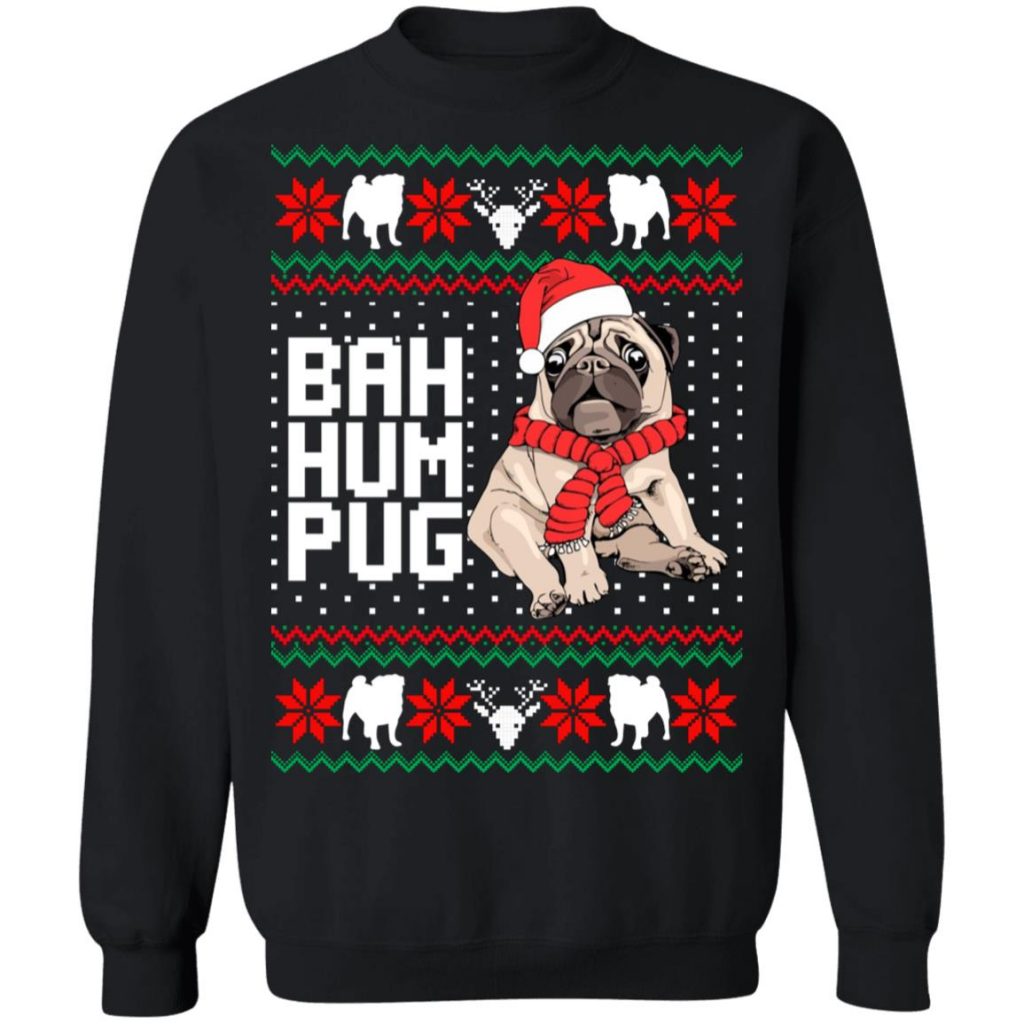 Bad Hum Pug Christmas Sweater