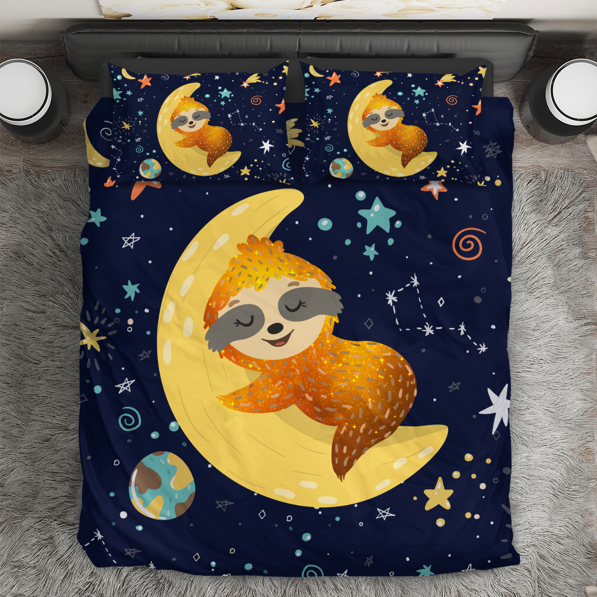 Sleeping Sloth Premium Bedding Set