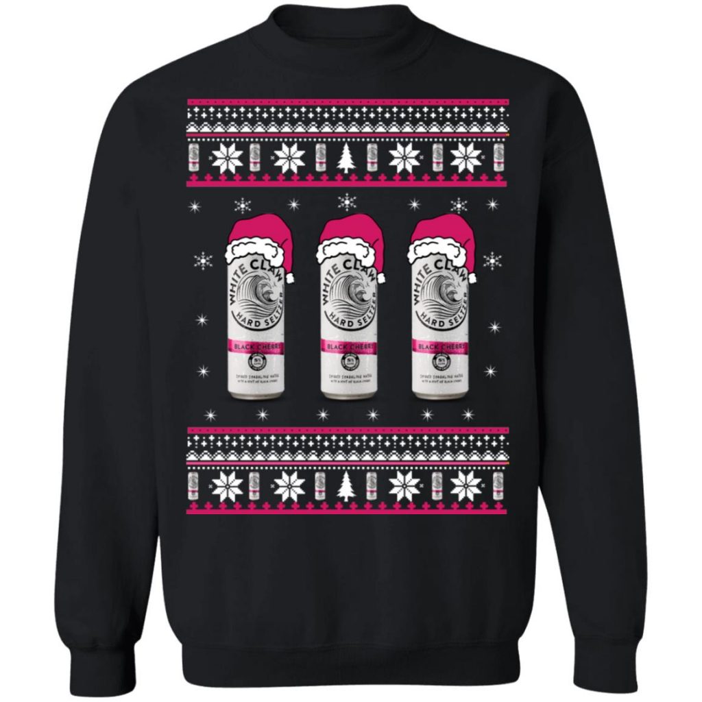 Black Cherry White Claw Christmas Sweater