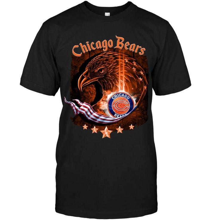 Chicago Bears Eagle American Flag Shirt