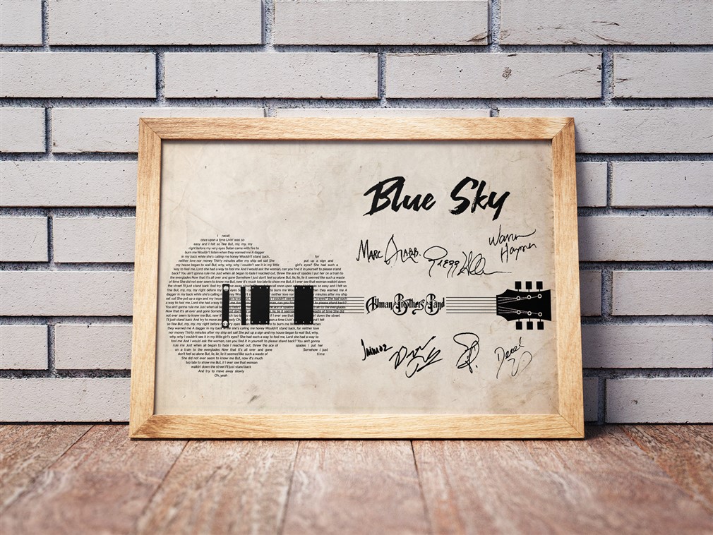 Allman Brothers Band - Blue Sky Poster Canvas
