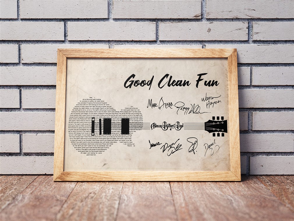 Allman Brothers Band - Good Clean Fun Poster Canvas