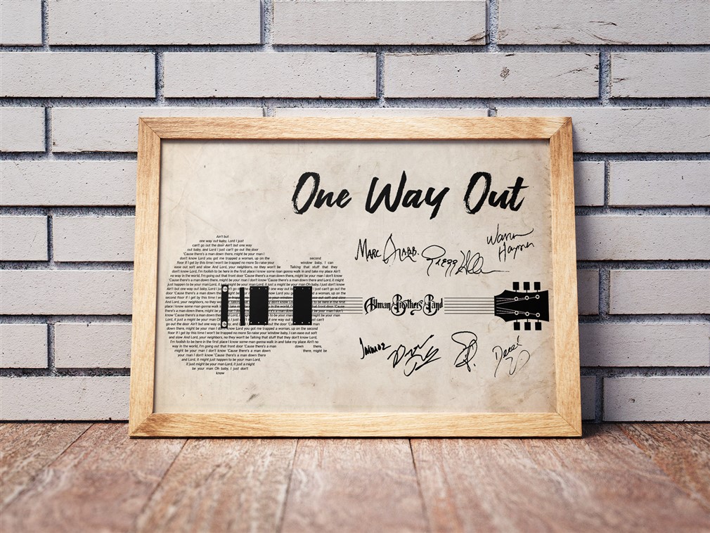 Allman Brothers Band - One Way Out Poster Canvas