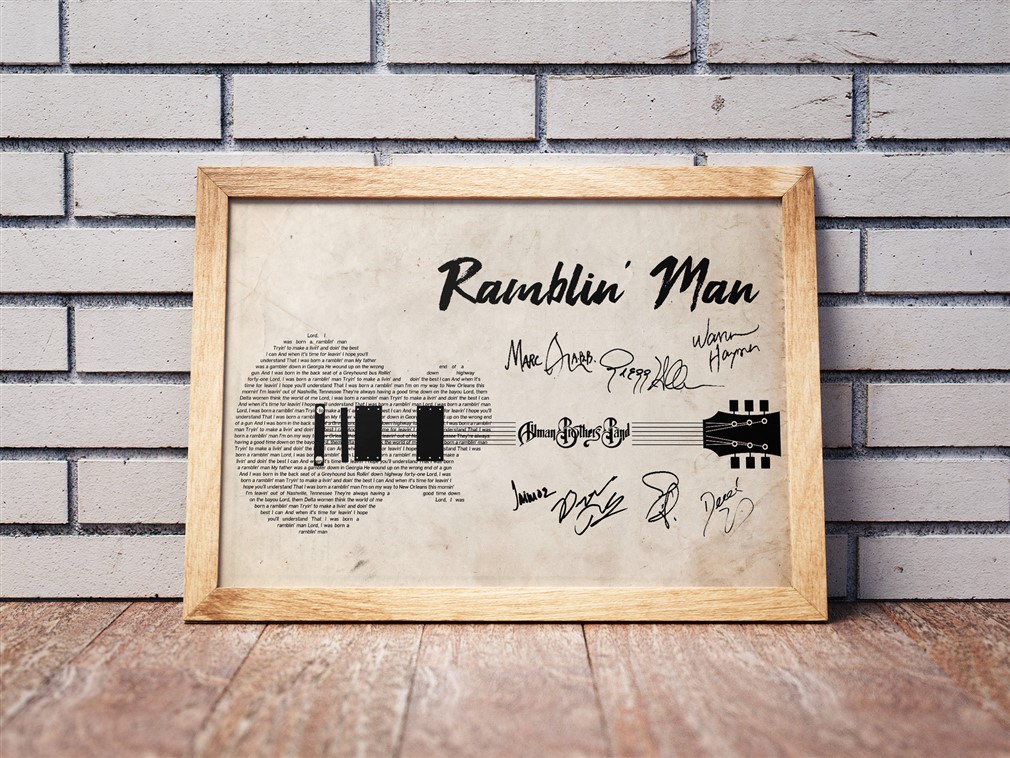 Allman Brothers Band - Ramblin Man Poster Canvas