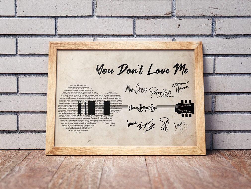 Allman Brothers Band - You Dont Love Me Poster Canvas