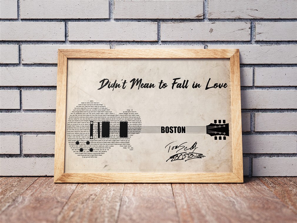 Boston - Didnt Mean To Fall In Love Poster Canvas
