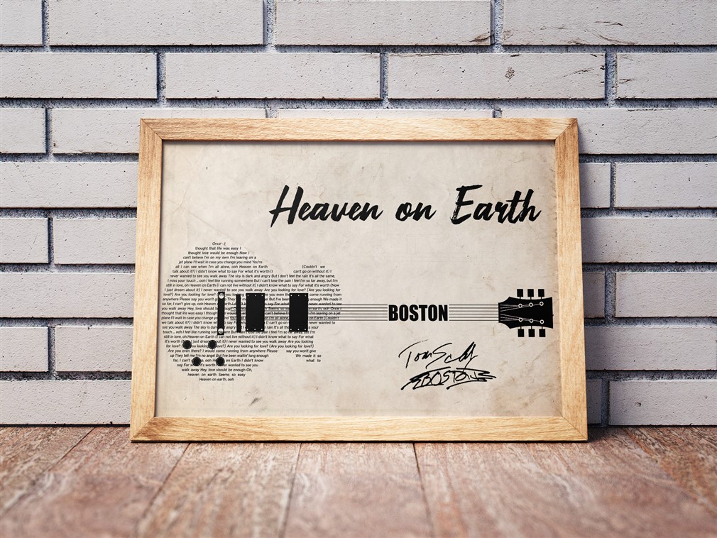 Boston - Heaven On Earth Poster Canvas