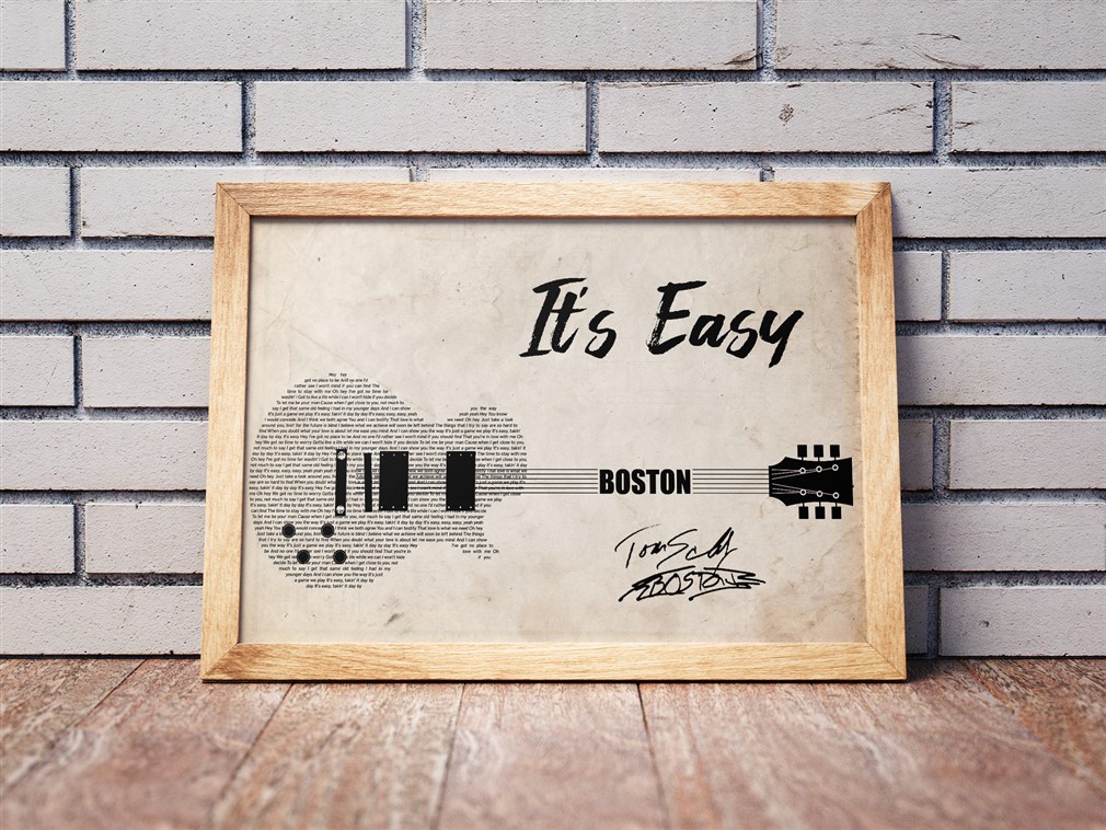 Boston - Its Easy Poster Canvas