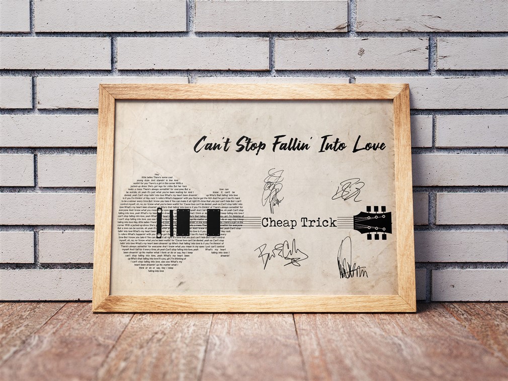 Cheap Trick - Cant Stop Fallin Into Love Poster Canvas