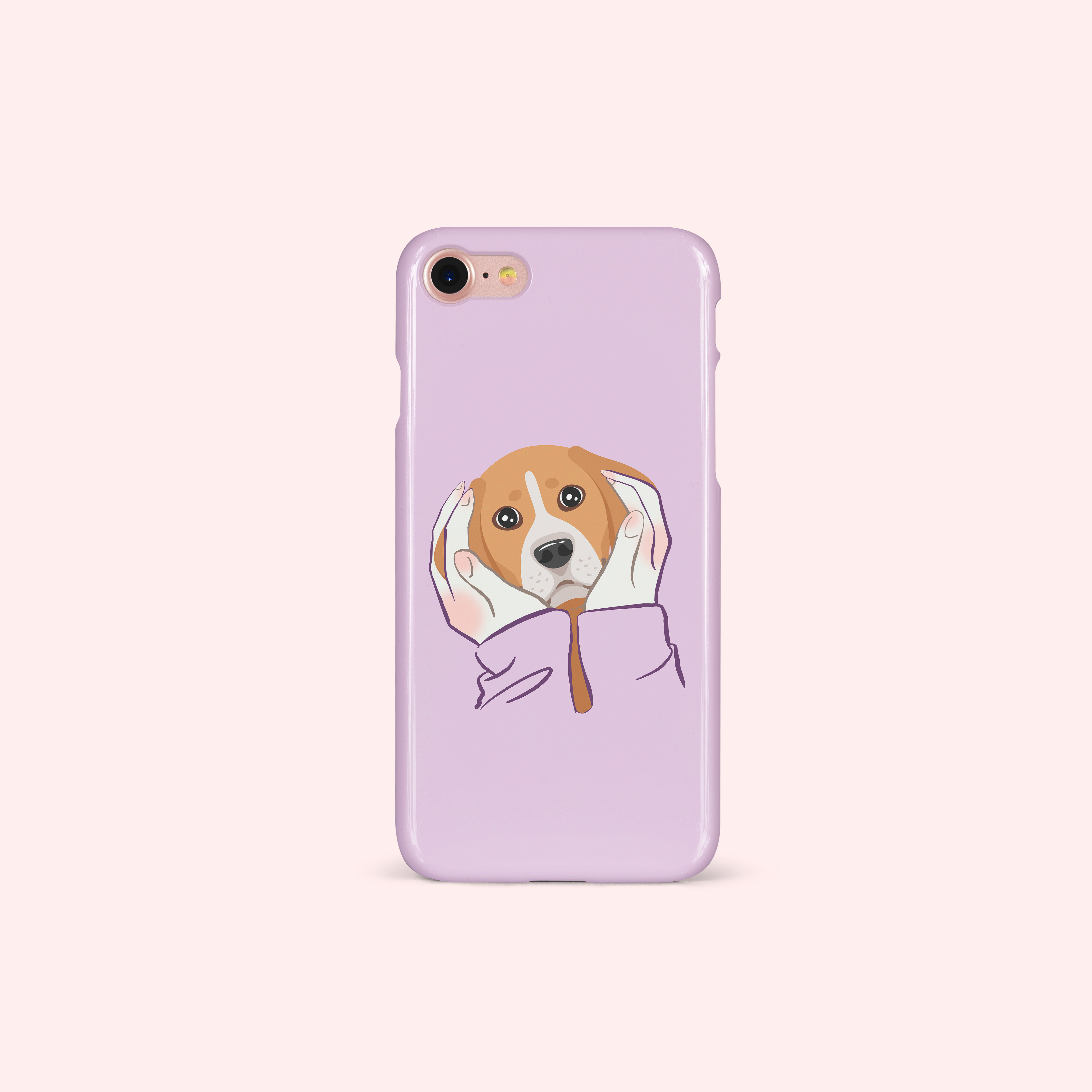Beagle In Hand Phone Case