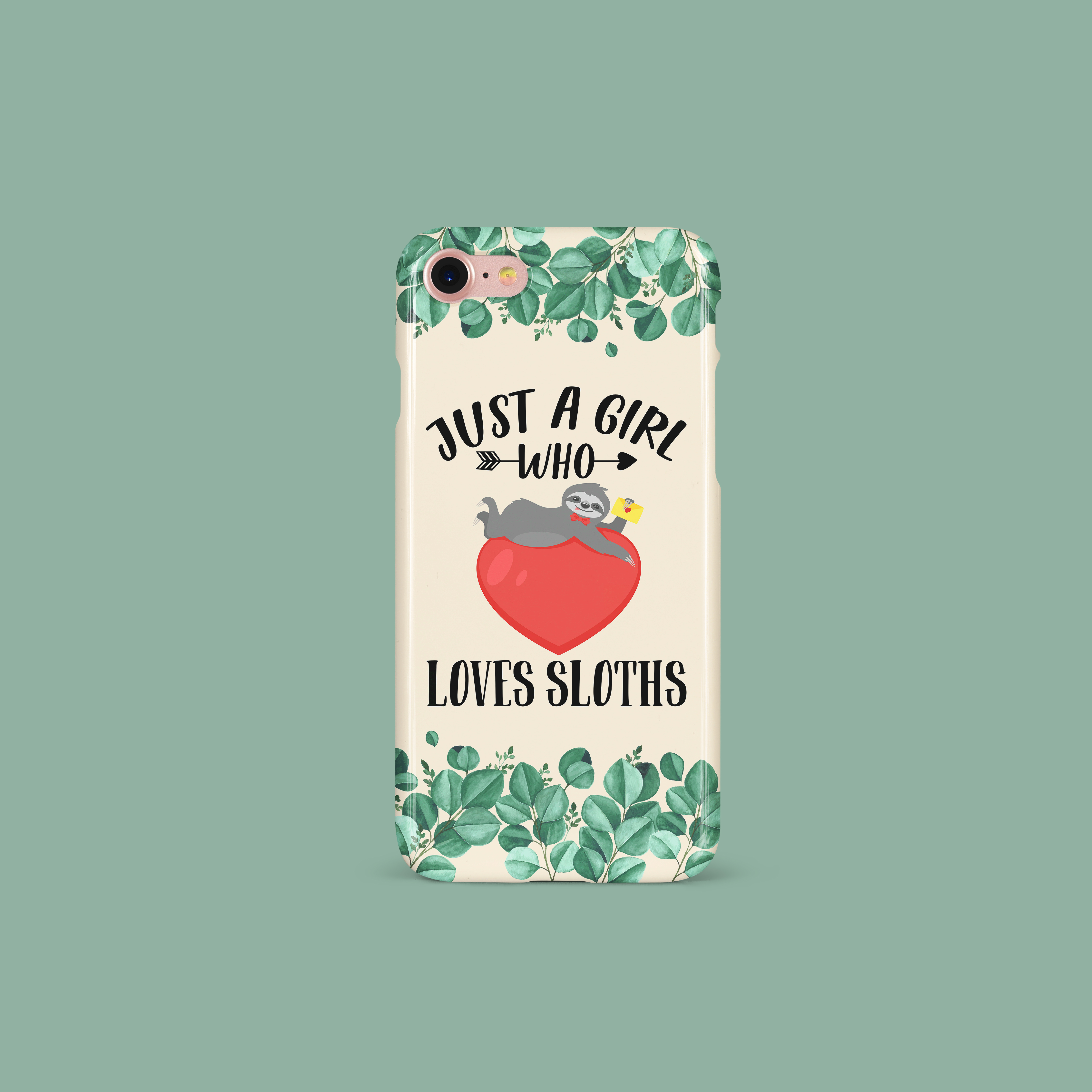 Just A Girl Loves Sloths Phone Case