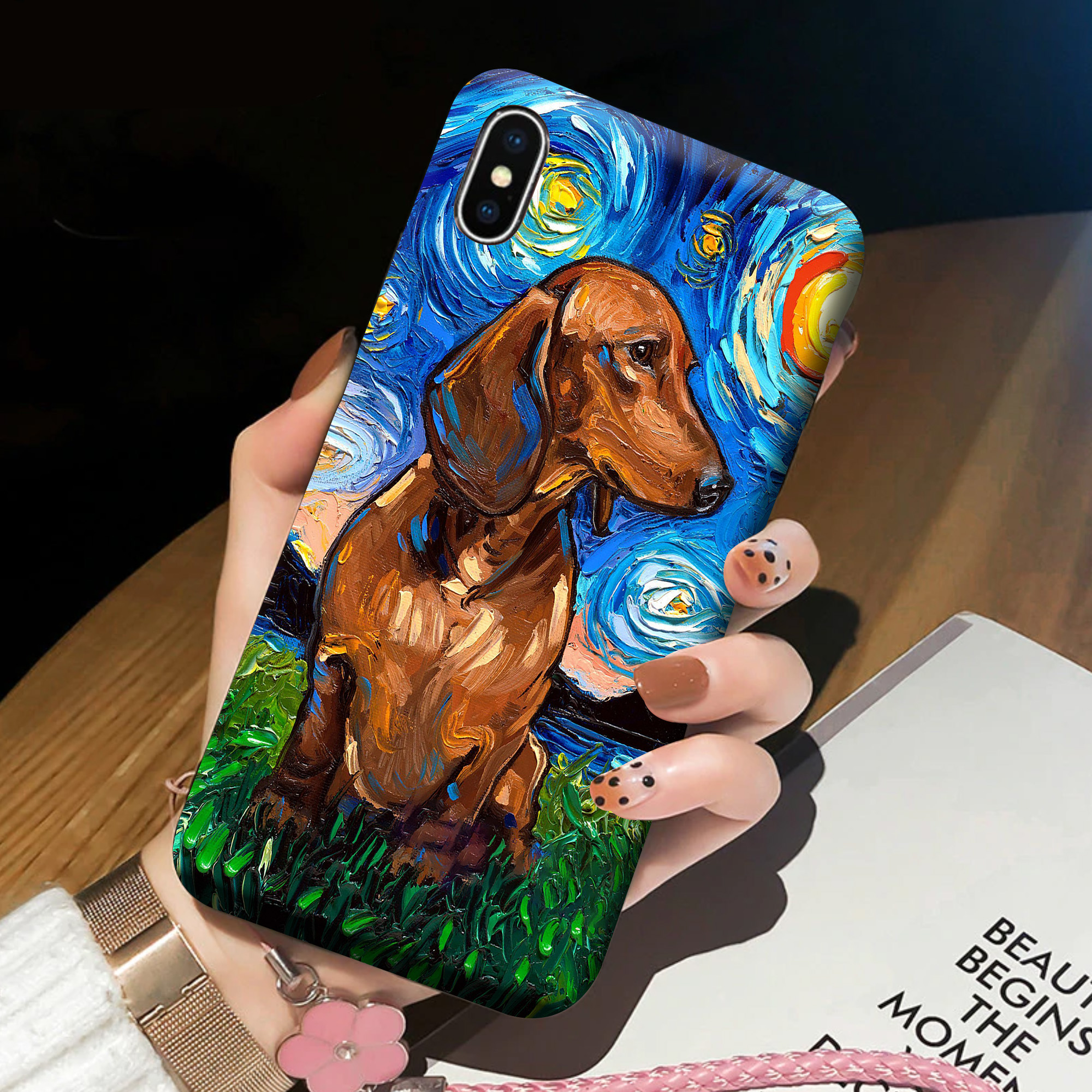 Van Gogh Dachshund Phone Case Phone Case