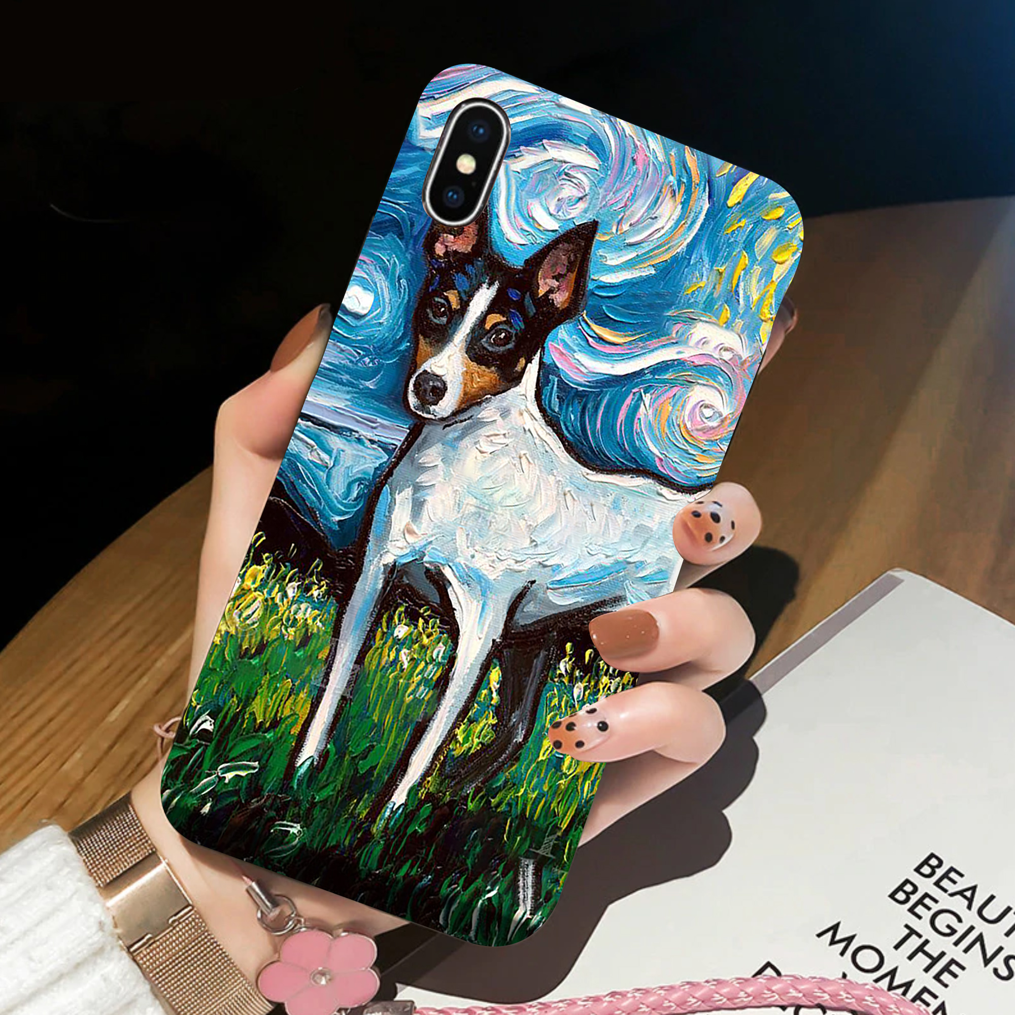 Van Gogh Fox Terrier Phone Case Phone Case