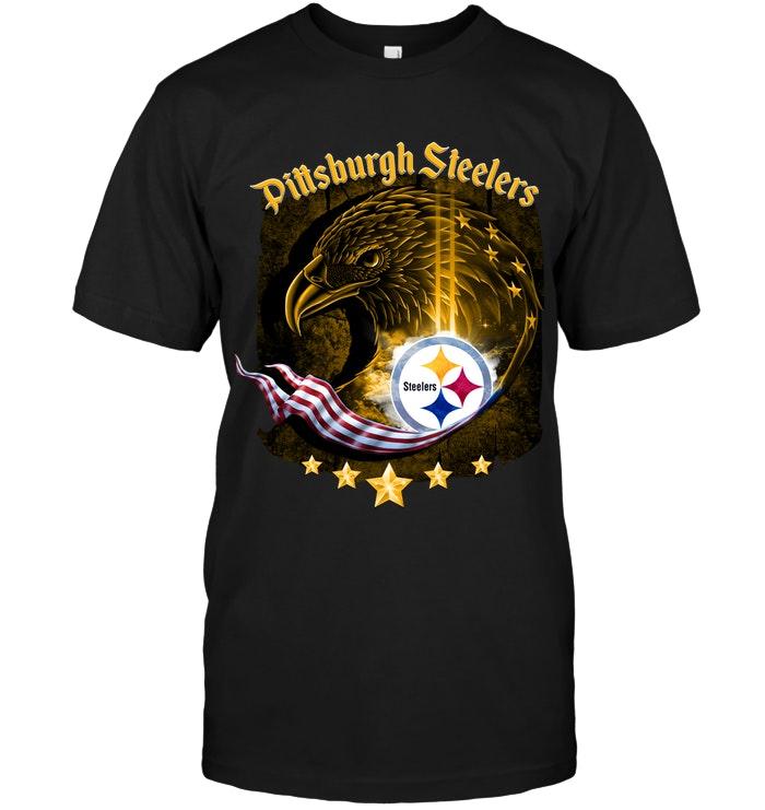 Pittsburgh Steelers Eagle American Flag Shirt