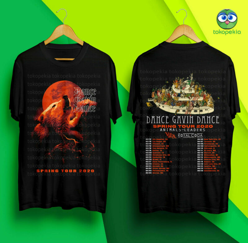 Dance Gavin Dance Spring Tour 2020 Shirt Merch Black T-shirt S-5XL