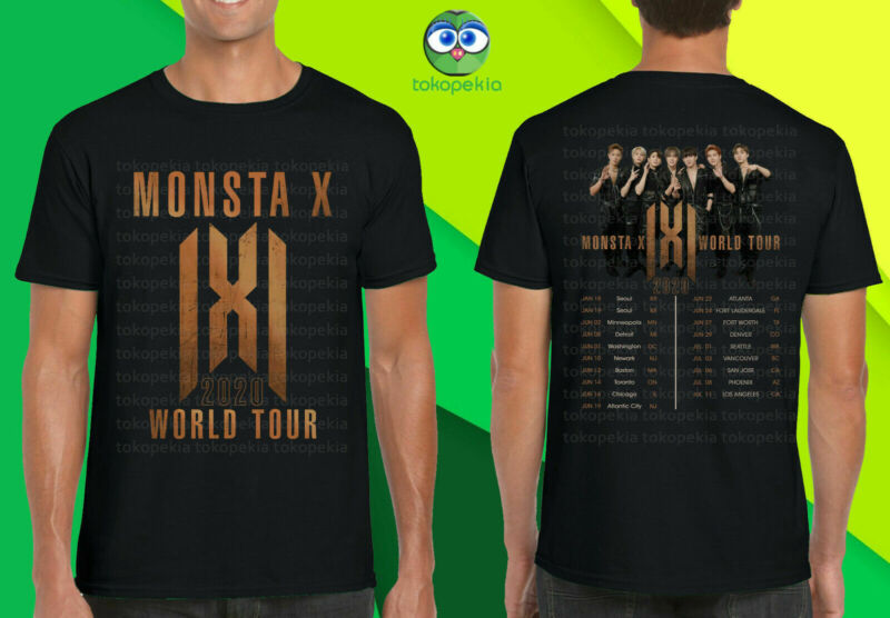 KPOP MONSTA X World Tour 2020 Merch Tour Dates T-Shirt S-5XL