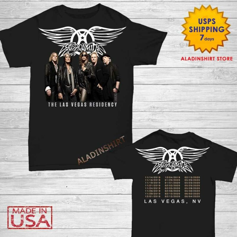 Aerosmith t Shirt Deuces are Wild Concert Tour 2019-2020 Las Vegas T-Shirt Men