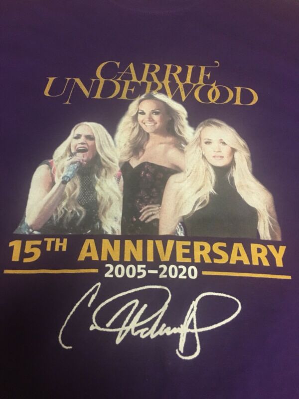2020 Carrie Underwood Country Singer Tour Shirt Adult Large 15th Anniversary