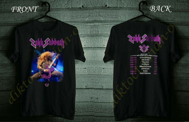 Zakk Sabbath20 Vertigo and UK UE Tour 2020 Black Shirt Size S-5XL #Dico