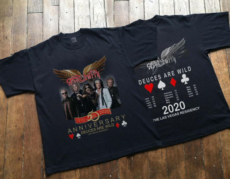 3g Aerosmith 50th Anniversary and Las Vegas Residency Concert Tour 2020 T Shirt
