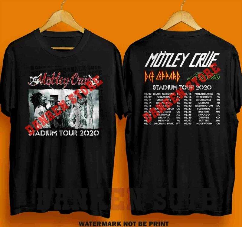1Motley-Crue2 The Stadium Music Tour 2020 Concert On T-Shirt Size S-2XL