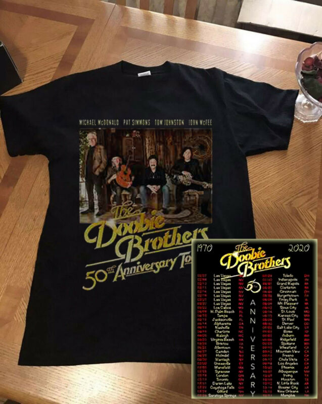 2gt/ The Doobie Brothers 50th Anniversary Concert Tour 2020 T-SHIRT S-5XL *bh33