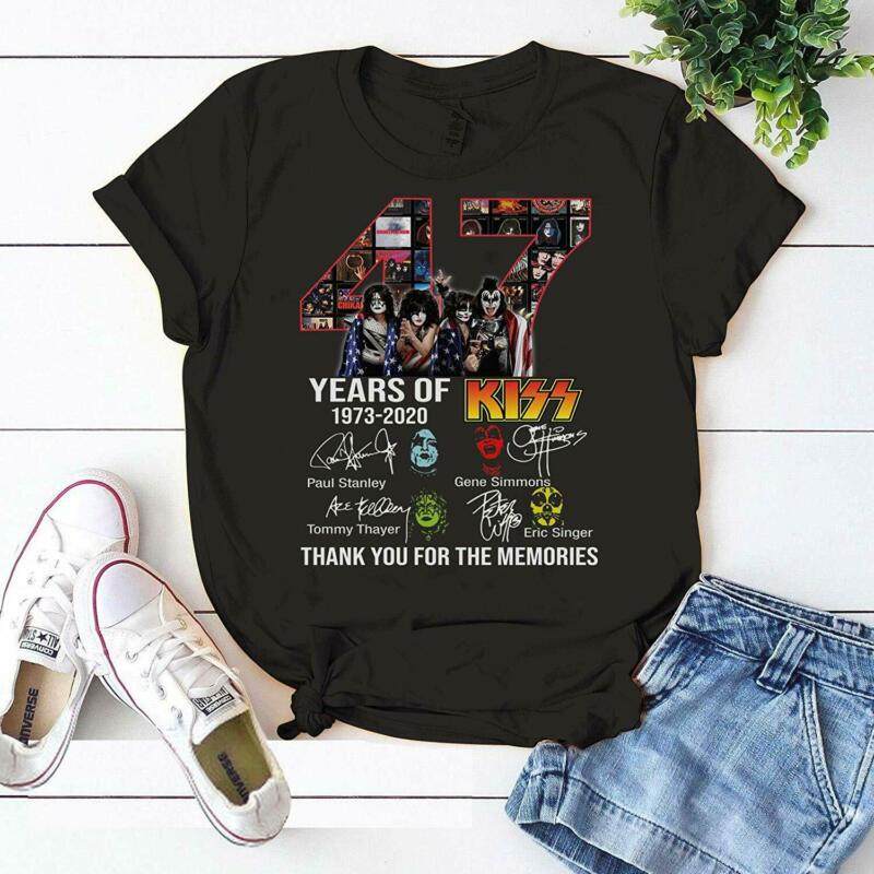 47 Years of KISS The Final Tour Ever 2020 Shirt - End Road Members Signature