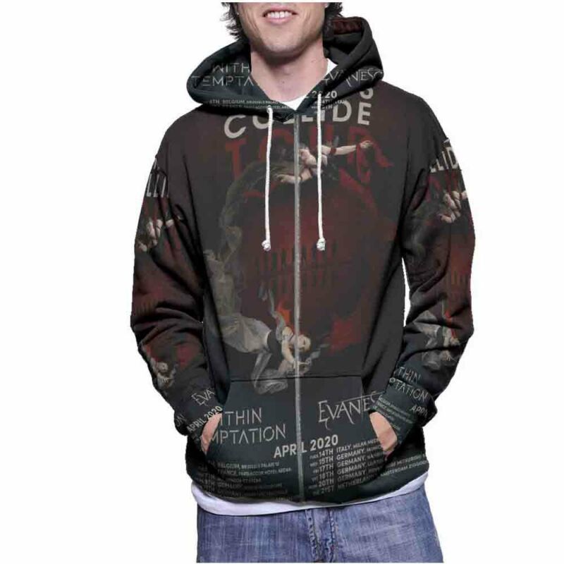 Within Temptation Evanescence Tour 2020 Hoodie For Mens