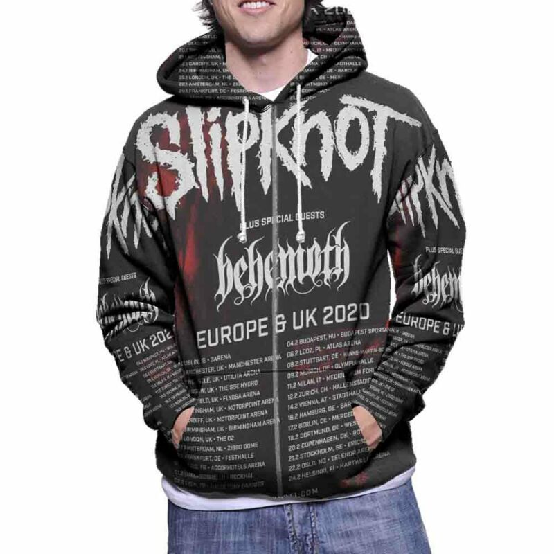 Slipknot Behemoth Tour Dates Europe & UK Tour 2020 Hoodie For Mens