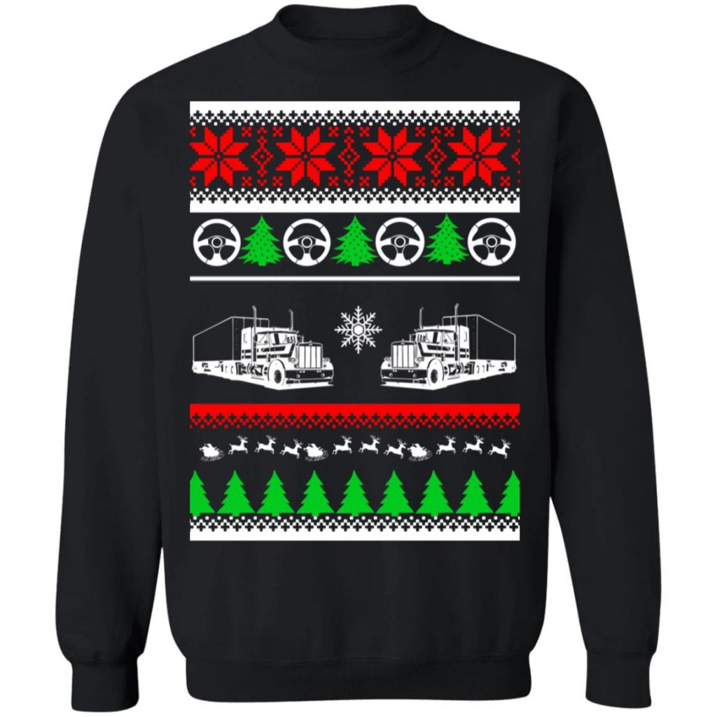 Trucker Christmas Sweater