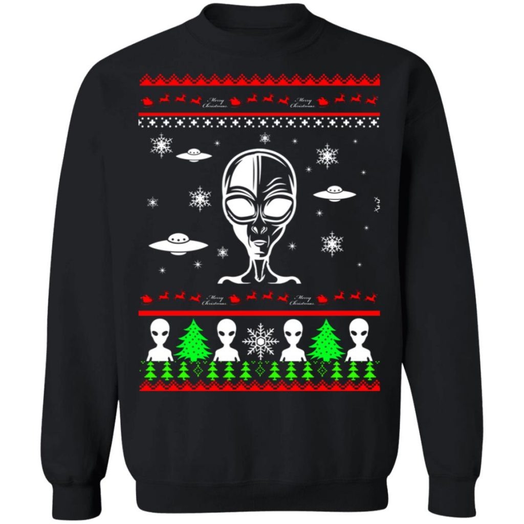 Ufo Alien Ugly Christmas Sweater