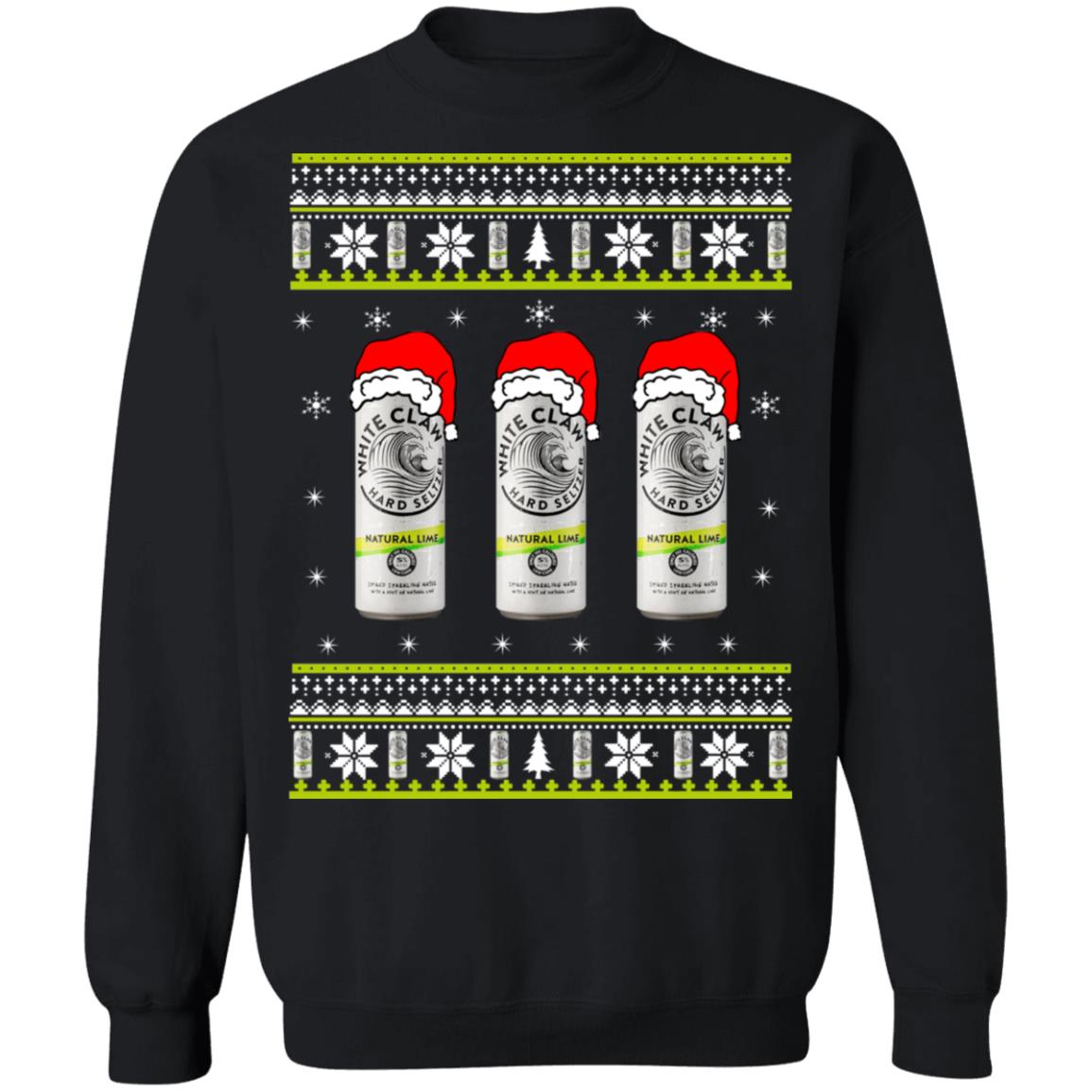 White Claw Natural Lime Christmas Sweater