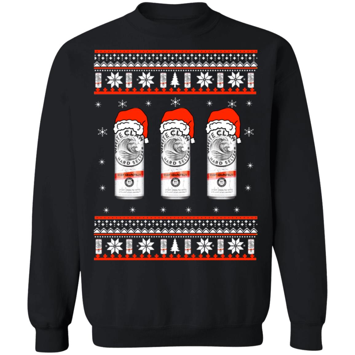 White Claw Ruby Raspberry Christmas Sweater