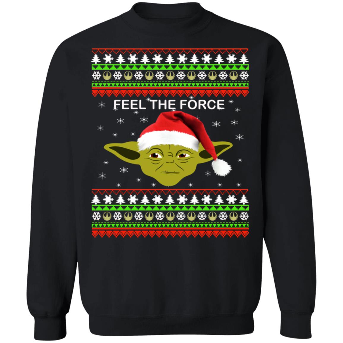 Yoda Feel The Force Christmas Sweater
