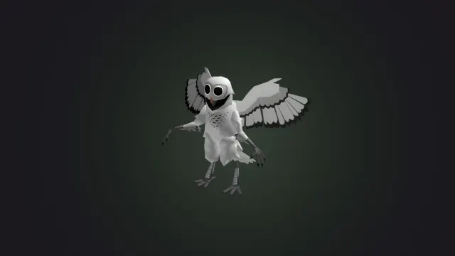 99 Nights In The Forest Owl Dark Green wallpaper on Pixipics