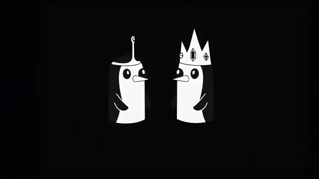 Adventure Time Gunter Queen King Black wallpaper on Pixipics