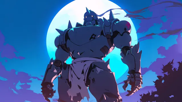 Alphonse Elric Moonlight Armor Anime wallpaper on Pixipics