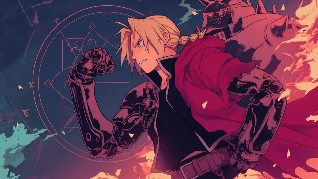 Edward Alphonse Elric Flames wallpaper on Pixipics