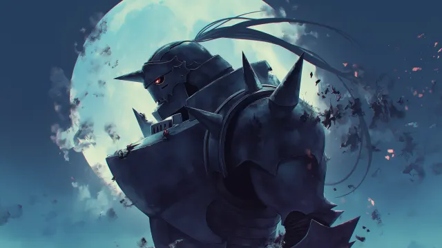 Fullmetal Alchemist Alphonse Elric With Moon wallpaper on Pixipics