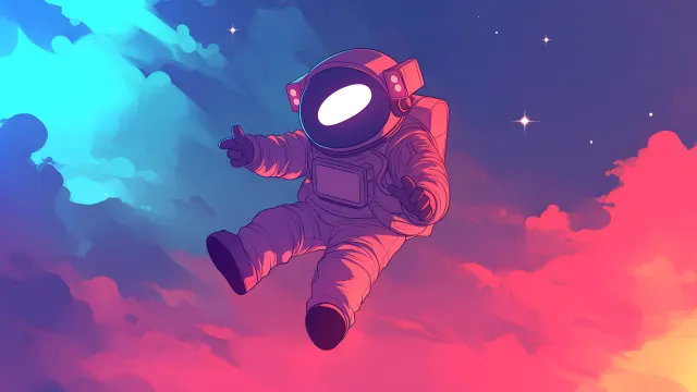 Among Us Art Pink Cosmic Astronaut wallpaper on Pixipics