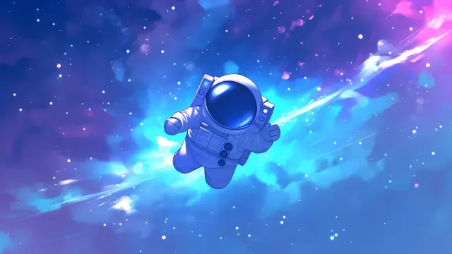 Among Us Crewmate Space Journey wallpaper on Pixipics