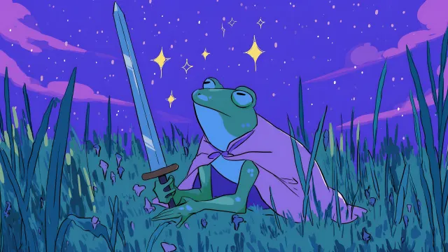 Gallant Toad Night Sky Defender wallpaper on Pixipics