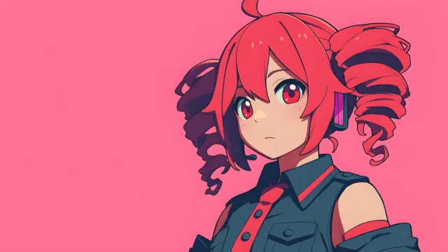 Kasane Teto Pink Anime Portrait wallpaper on Pixipics