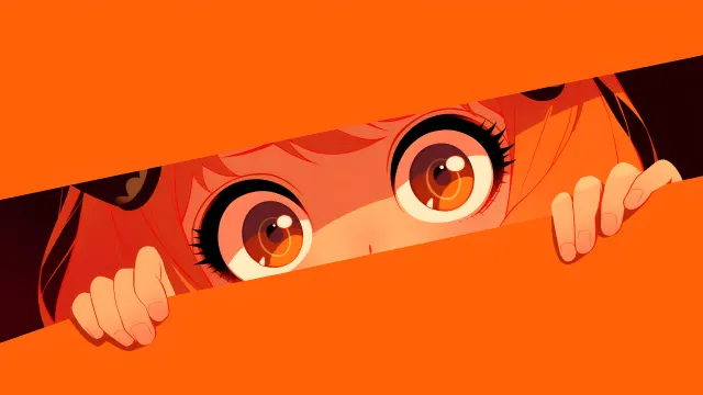 Anya Forger Orange Curtain Spy X Family wallpaper on Pixipics