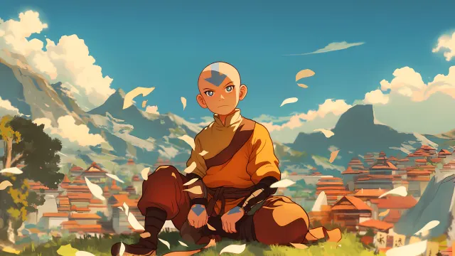 Aang Meditation Avatar wallpaper on Pixipics