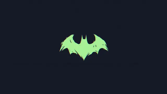 Batman Logo Neon Green Minimalist wallpaper on Pixipics